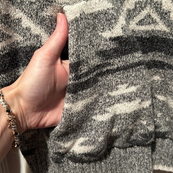 🦅American Eagle Vintage Aztec Pull Over Hoodie Sweater Unisex - Picture 4 of 16